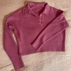 Lululemon Collared Wool Blend Sweater